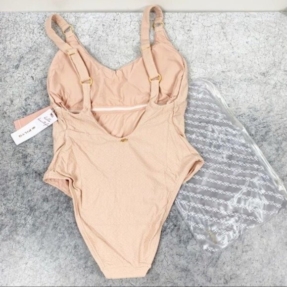 PQ Haley One Piece Swimsuit Pink Sand Tan Revolve Size Small S NWT - Picture 5 of 7
